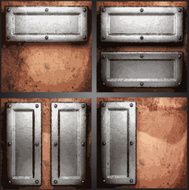 Vector metal background set N50