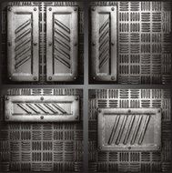 Vector metal background set N56