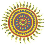 Mandala color pattern in vector N2