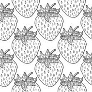 Seamless pattern with strawberries N7