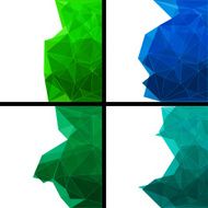 Set of abstract modern style backgrounds