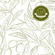 Olive seamless pattern N8