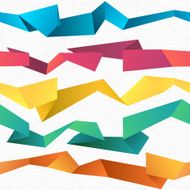 Colorful seamless vector abstract polygonal origami background N2