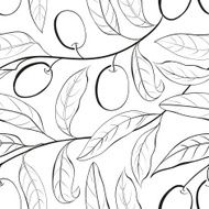 Olive seamless pattern N9