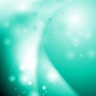 Abstract shiny turquoise waves design
