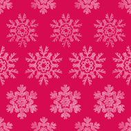 Red Lace Christmas Snowflakes Geometric Textile Texture Seamless Pattern Background