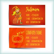 Set saturated modern business card template