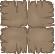 Old damaged dark sheet of paper