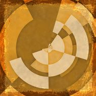 Orange grunge background Abstract vintage texture with frame an