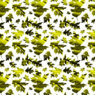 Seamless texture with colored watercolor maple leaves N16