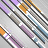 Abstract futuristic geometric shapes N44