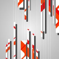 Abstract futuristic geometric shapes N46