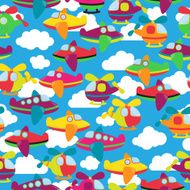 Transportation Themed Seamless Tileable Background Pattern N2