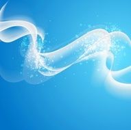 Abstract waves template