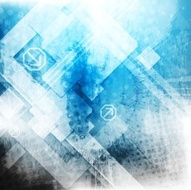 Abstract blue tech grunge backdrop