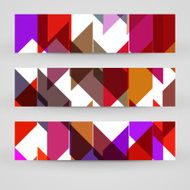 Vector banner set for your design N44