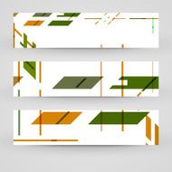 Vector banner set for your design N48