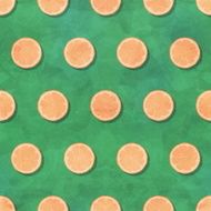 Lemon slice seamless pattern