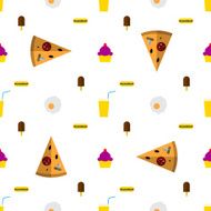 Vector background for fast food