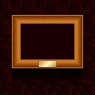 Vector picture frame on wall N2