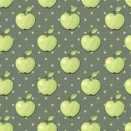 vector pattern with apples N4