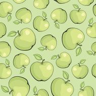 vector pattern with apples N5
