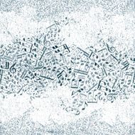 Seamless music pattern with grunge texture