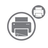Printer vector simple single color icon isolated on white