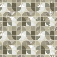 Old vector seamless pattern of tiles