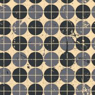 Geometric seamless pattern with mess aged texture N2