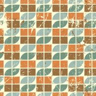 Old style seamless tiles mosaic vector abstract background