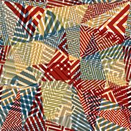 Geometric optical seamless pattern