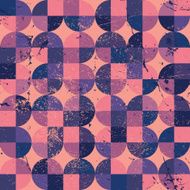 Old scratched and spotted mosaic seamless background vector N5