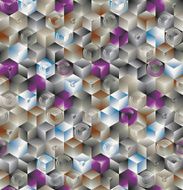 Cubes seamless pattern N3