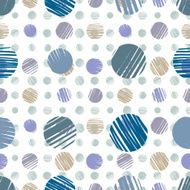 Sketch dots seamless pattern