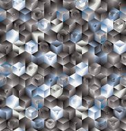 Cubes seamless pattern vector background