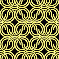 Seamless vintage style circles and waves netting pattern N2