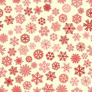 Seamless pattern of snowflakes N20