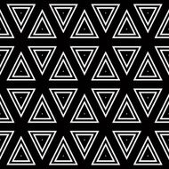 Seamless geometric black and white stripes background