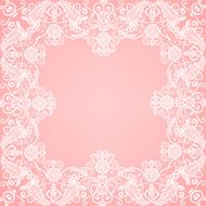 lace floral frame N16