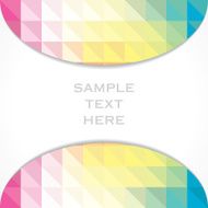 creative colorful triangular banner design