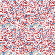Funky seamless pattern hand drawn colorful vector background
