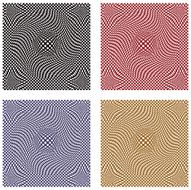 Halftone Pattern Illusion Color Set