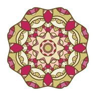 Circular decorative ornament mandala arabic pattern
