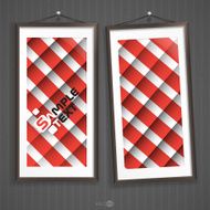 Two Frames Of Picture On A Striped Old Wall N8