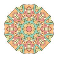 Circular decorative ornament arabic pattern