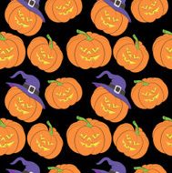 vector Halloween pumpkin pattern