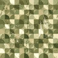 Seamless geometric tiles pattern in vintage style vector abstra