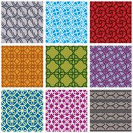 Seamless geometric patterns set 2