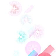 abstract color circle stripe pattern background N2